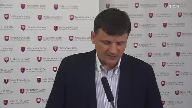 Tlačová konferencia poslanca NR SR Alojza Hlinu 