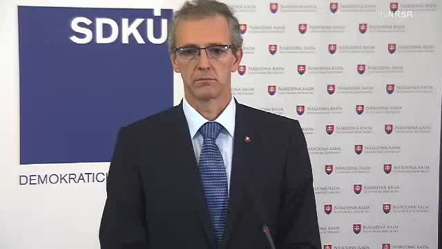 Tlačová konferencia poslaneckého klubu SDKÚ-DS