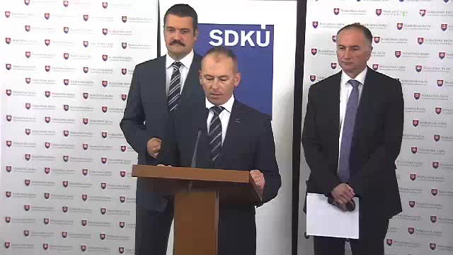 Tlačová konferencia posl. Ľ. Kaníka (SDKÚ-DS)  