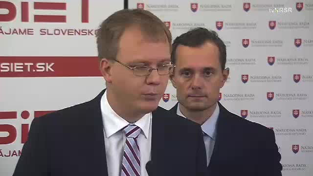 Tlačová konferencia poslanca NR SR M. Beblavého  