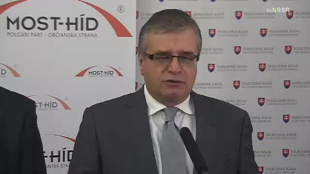 Tlačová konferencia poslanca NR SR I. Švejnu (MOST-HÍD)  