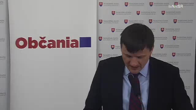 Tlačová konferencia poslanca A. Hlinu  