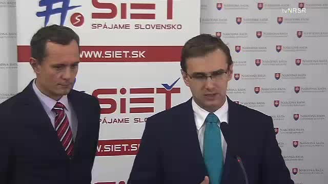 Tlačová konferencia poslanca NR SR M. Beblavého  