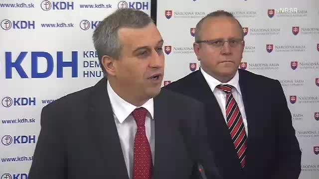 Tlačová konferencia poslanca NR SR P. Zajaca (KDH) 