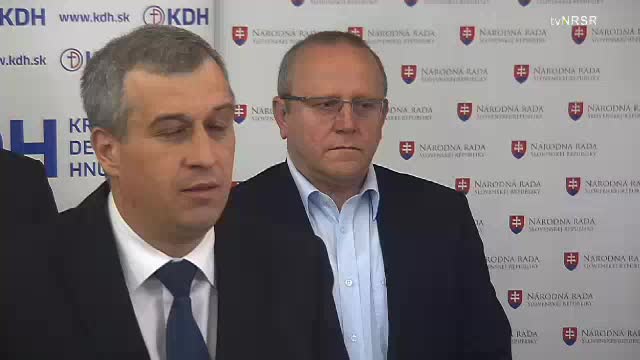 Tlačová konferencia poslanca NR SR P. Zajac (KDH)  