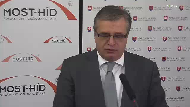 Tlačová konferencia poslanca NR SR I. Švejnu (MOST-HÍD) 