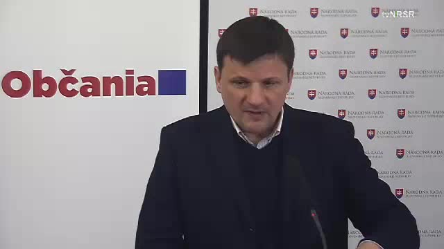 Tlačová konferencia poslanca NR SR A. Hlinu  