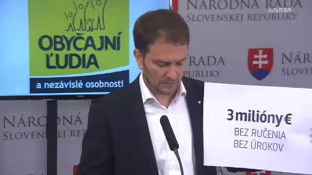 Tlačová konferencia poslanca NR SR I. Matoviča  