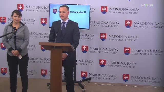 Tlačová konferencia ministra zdravotníctva SR V. Čisláka  