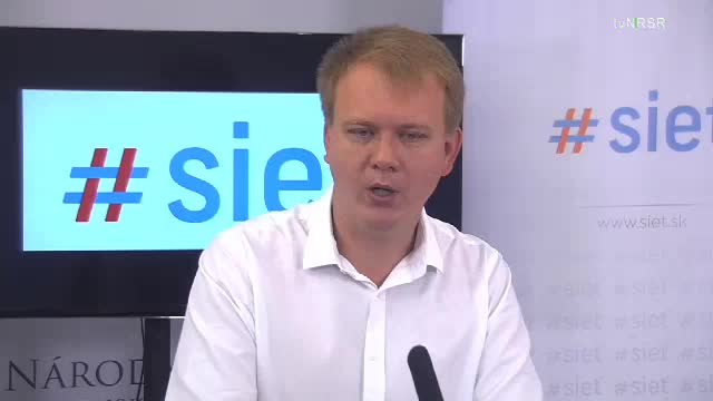 Tlačová konferencia poslanca NR SR M. Beblavého  