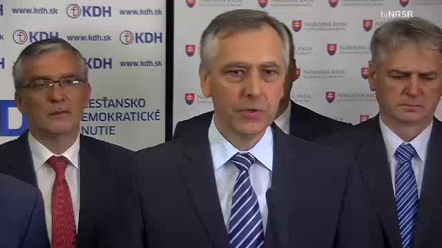 Tlačová konferencia poslaneckého klubu KDH 