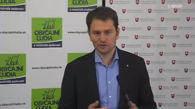 Tlačová konferencia poslanca NR SR Igora Matoviča 