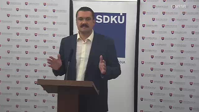 Tlačová konferencia poslanca NR SR Viliama Novotného