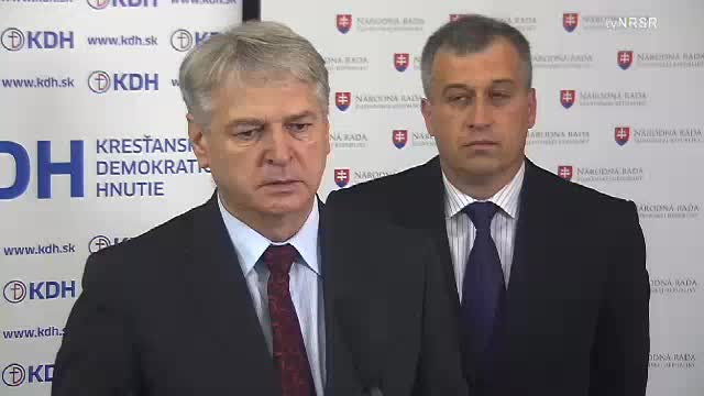 Tlačová konferencia poslaneckého klubu KDH 